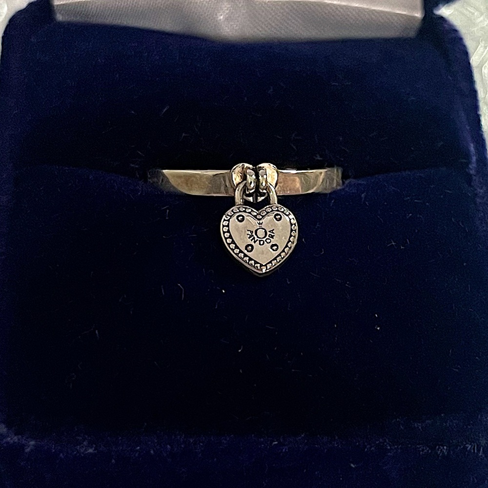 Pandora Heart Padlock Ring